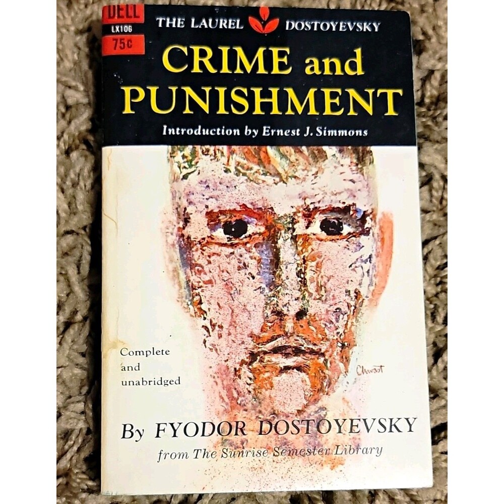 Dell Crime and Punishment by Fyodor Dostoyevsky PB 1959 Unabridged first print